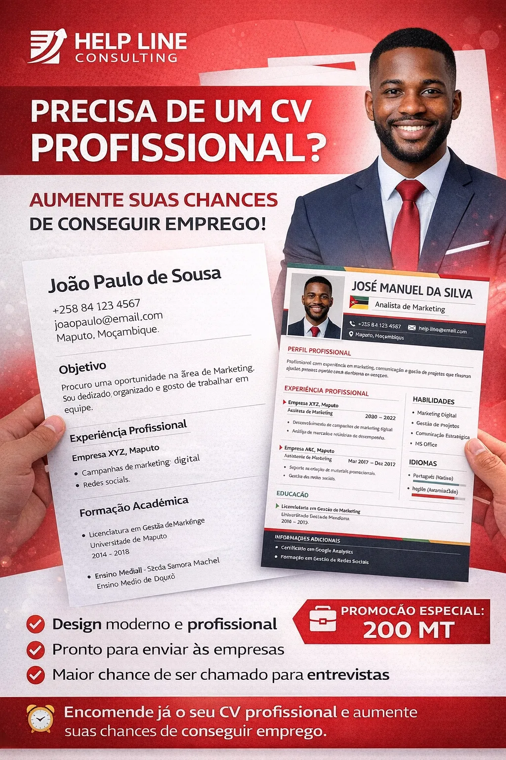Criação e Revisão de CV's